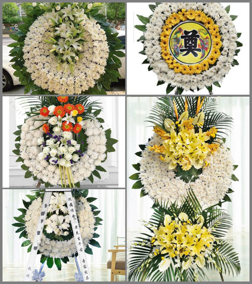 安徽安庆市潜山县梅城镇彰法山社区花圈速递